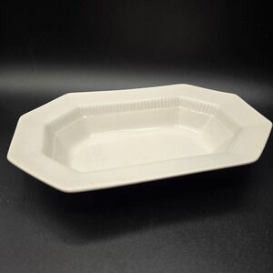 Vtg. 1776 Independence Ironstone Serving Bowl Dish Creamy White Japan 9"x 6"